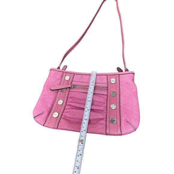 B. Makowsky Womans Pink Leather Crossbody Shoulderbag SKU 9489 - Picture 6 of 15